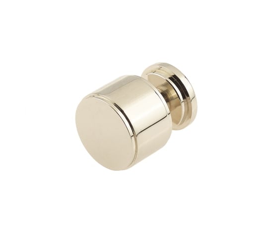 This is an image showing the Burlington - Belgrave Cupboard knob - Polished Nickel available to order from Trade Door Handles in Kendal