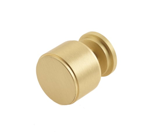 This is an image showing the Burlington - Belgrave Cupboard knob - Satin Brass available to order from Trade Door Handles in Kendal