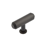 High quality image of Burlington - Belgrave T Bar Stepped Cupboard Knobs Dark Bronze Sku. BUR502DB