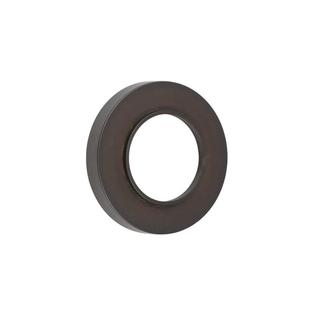 This is an image showing the Burlington - Burlington Plain Outer Rose - Dark Bronze available to order from Trade Door Handles in Kendal