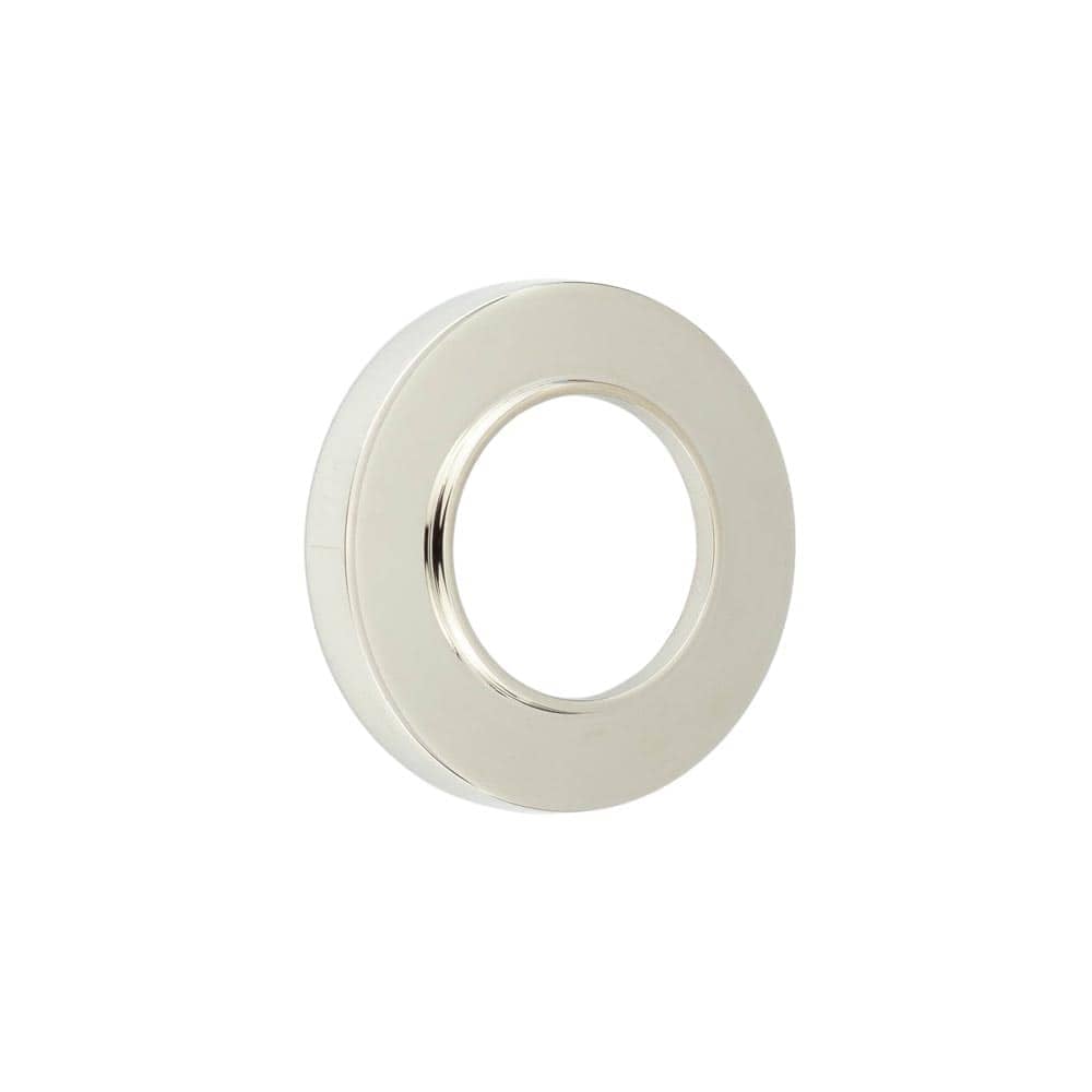 This is an image showing the Burlington - Burlington Plain Outer Rose - Polished Nickel available to order from Trade Door Handles in Kendal