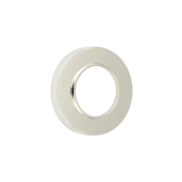 This is an image showing the Burlington - Burlington Plain Outer Rose - Polished Nickel available to order from Trade Door Handles in Kendal