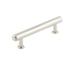 This is an image showing the Burlington - Belgrave Cabinet Handle 128mm CTC - Polished Nickel available to order from Trade Door Handles in Kendal