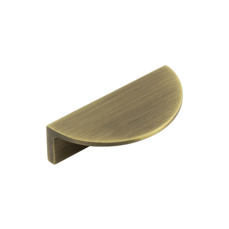 High quality image of Burlington - 80mm Antique Brass Half Moon Cabinet Handle Sku. BUR610AB