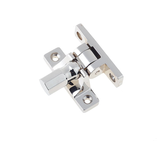 This is an image showing the Burlington - Brighton sash fastener - Polished Nickel available to order from Trade Door Handles in Kendal