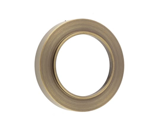 This is an image showing the Burlington - Plain outer rose for Esc - Antique Brass available to order from Trade Door Handles in Kendal