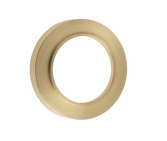 This is an image showing the Burlington - Plain outer rose for Esc - Satin Brass available to order from Trade Door Handles in Kendal