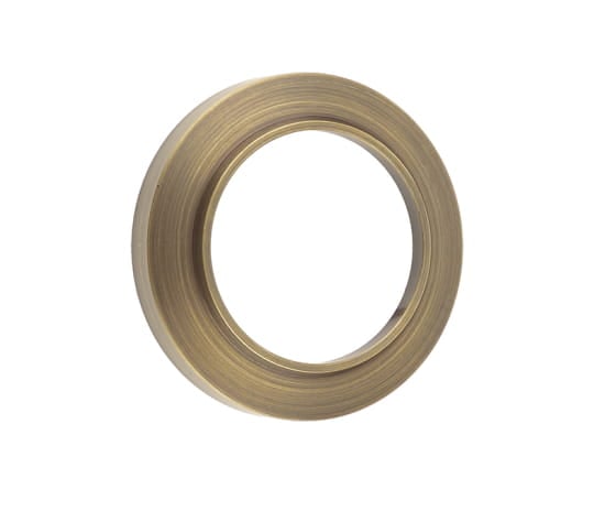 This is an image showing the Burlington - Chamfered rose for ESC - Antique Brass available to order from Trade Door Handles in Kendal