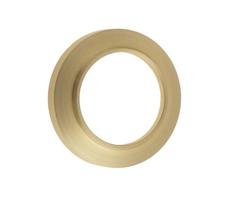 This is an image showing the Burlington - Chamfered rose for ESC - Satin Brass available to order from Trade Door Handles in Kendal