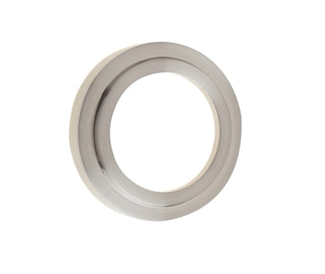 This is an image showing the Burlington - Stepped outer rose for ESC - Satin Nickel available to order from Trade Door Handles in Kendal