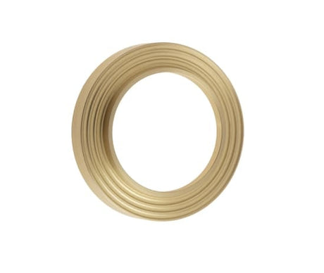 This is an image showing the Burlington - Reeded outer rose Esc - Satin Brass available to order from Trade Door Handles in Kendal