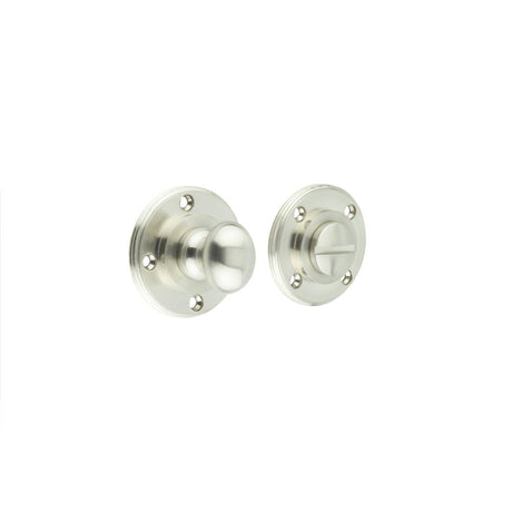 This is an image showing the Burlington - Burlington turn & release - Satin Nickel available to order from Trade Door Handles in Kendal