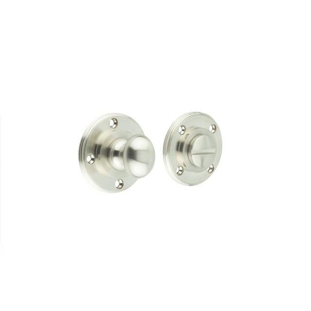 This is an image showing the Burlington - Burlington turn & release - Satin Nickel available to order from Trade Door Handles in Kendal