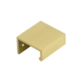 High quality image of Burlington - 50mm Satin Brass Angled Edge Pull Sku. BUR910SB