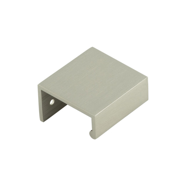 High quality image of Burlington - 50mm Satin Nickel Angled Edge Pull Sku. BUR910SN