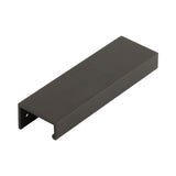 High quality image of Burlington - 150mm Dark Bronze Angled Edge Pull Sku. BUR911DB