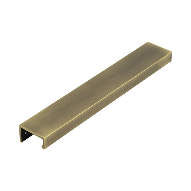 High quality image of Burlington - 300mm Antique Brass Angled Edge Pull Sku. BUR912AB
