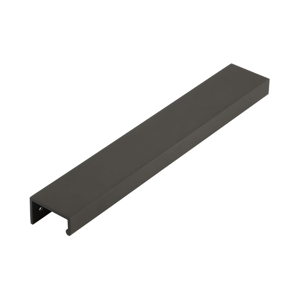 High quality image of Burlington - 300mm Dark Bronze Angled Edge Pull Sku. BUR912DB