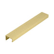 High quality image of Burlington - 300mm Satin Brass Angled Edge Pull Sku. BUR912SB