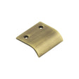 High quality image of Burlington - 50mm Antique Brass Curved Edged Pull Sku. BUR920AB