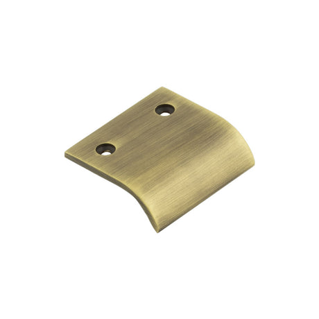 High quality image of Burlington - 50mm Antique Brass Curved Edged Pull Sku. BUR920AB