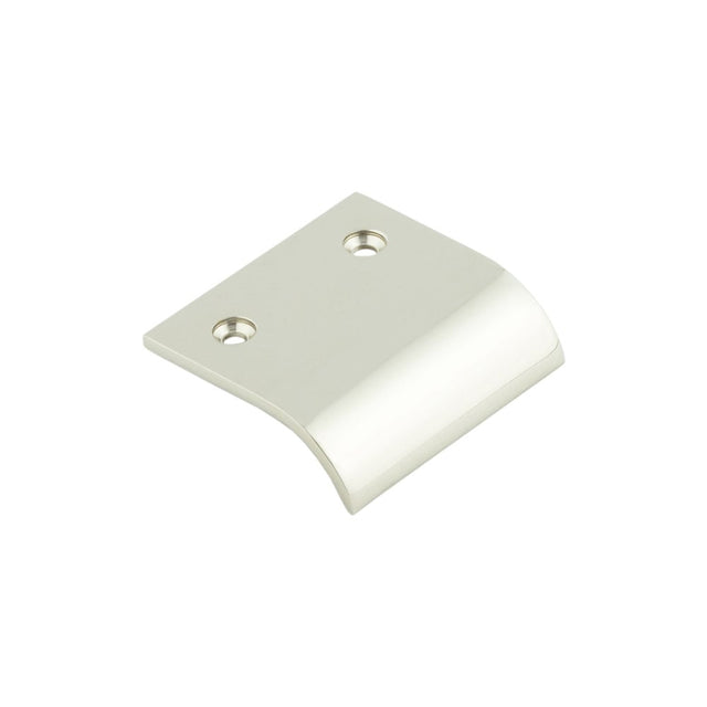 High quality image of Burlington - 50mm Polished Nickel Curved Edged Pull Sku. BUR920PN