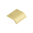 High quality image of Burlington - 50mm Satin Brass Curved Edged Pull Sku. BUR920SB