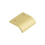 High quality image of Burlington - 50mm Satin Brass Curved Edged Pull Sku. BUR920SB