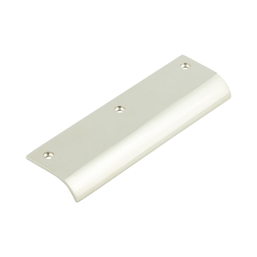 High quality image of Burlington - 150mm Polished Nickel Curved Edge Pull Sku. BUR921PN