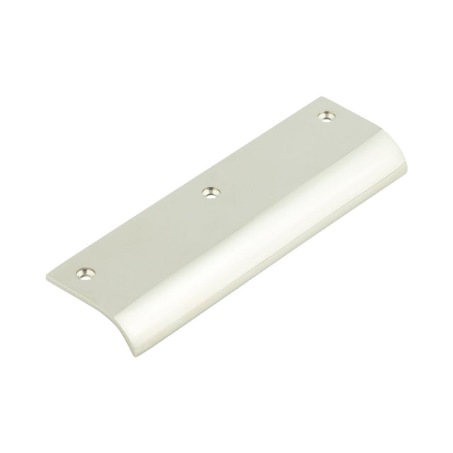 High quality image of Burlington - 150mm Polished Nickel Curved Edge Pull Sku. BUR921PN