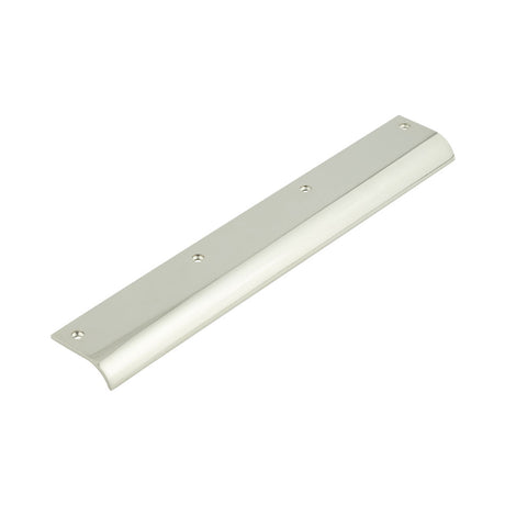 High quality image of Burlington - 300mm Polished Nickel Curved Edge Pull Sku. BUR922PN
