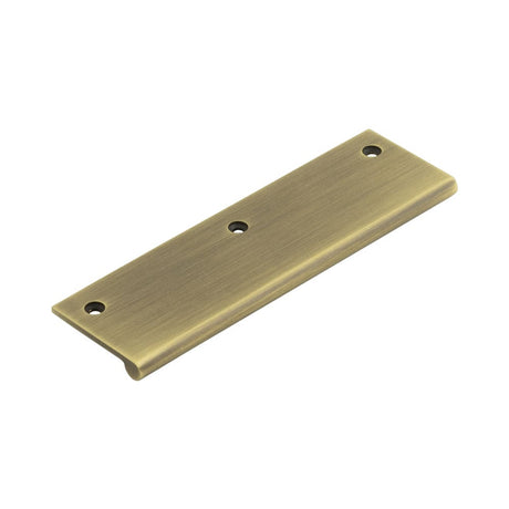 High quality image of Burlington - 150mm Antique Brass Flat Edge Pull Sku. BUR931AB