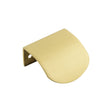 High quality image of Burlington - 50mm Satin Brass Arched Edge Pull Sku. BUR940SB