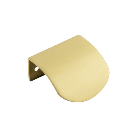 High quality image of Burlington - 50mm Satin Brass Arched Edge Pull Sku. BUR940SB