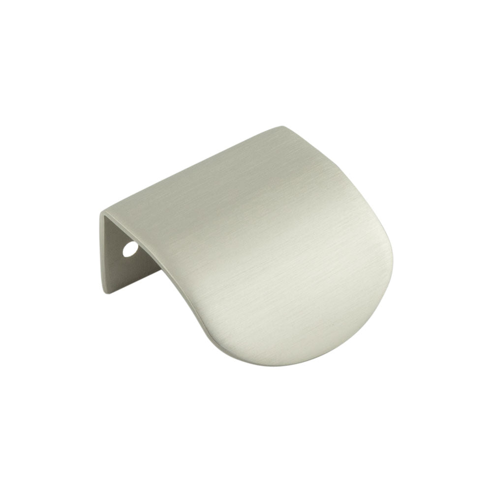 High quality image of Burlington - 50mm Satin Nickel Arched Edge Pull Sku. BUR940SN