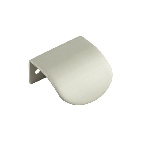 High quality image of Burlington - 50mm Satin Nickel Arched Edge Pull Sku. BUR940SN