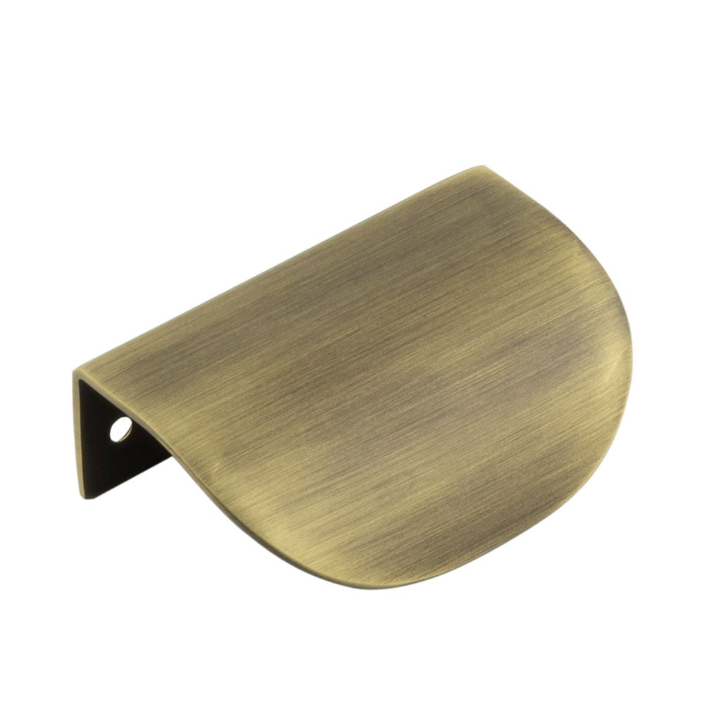 High quality image of Burlington - 75mm Antique Brass Arched Edge Pull Sku. BUR941AB