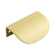 High quality image of Burlington - 75mm Satin Brass Arched Edge Pull Sku. BUR941SB