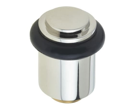 This is an image showing the Burlington - Floor mounted Door Stop - Polished Nickel available to order from Trade Door Handles in Kendal