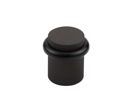 High quality image of Burlington - Knurled Floor Mounted Doorstops 40mm Dia Dark Bronze Sku. BUR964DB