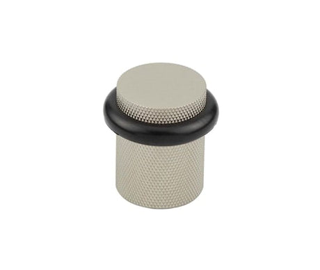 High quality image of Burlington - Knurled Floor Mounted Doorstops 40mm Dia Satin Nickel Sku. BUR964SN