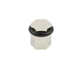 High quality image of Burlington - Hexagonal Floor Mounted Doorstops Polished Nickel Sku. BUR965PN