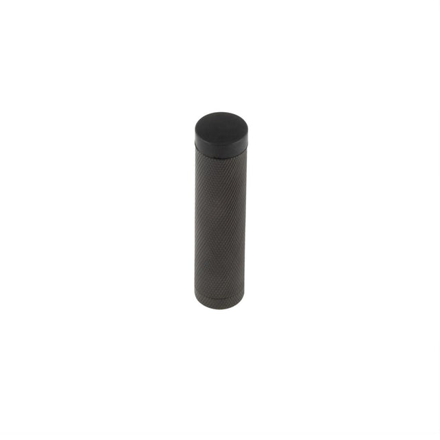 High quality image of Burlington - Knurled Wall Mounted Doorstops No Rose Dark Bronze Sku. BUR968DB