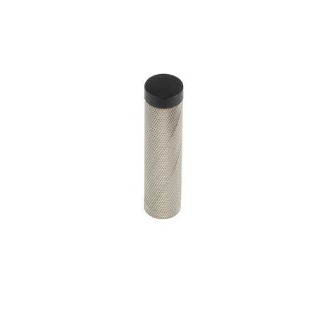 High quality image of Burlington - Knurled Wall Mounted Doorstops No Rose Satin Nickel Sku. BUR968SN