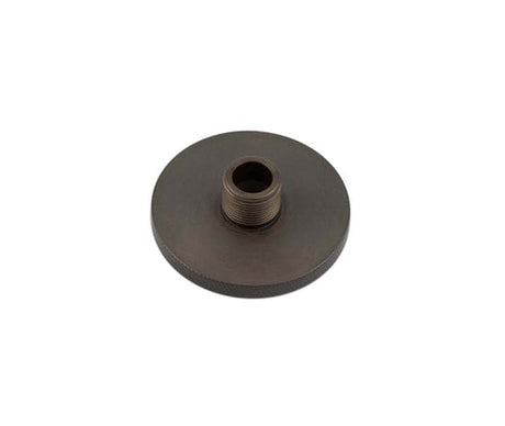 High quality image of Burlington - Knurled Bases to Suit Wall Mounted Doorstops 50mm Dia Dark Bronze Sku. BUR969DB