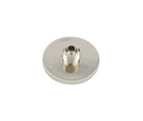 High quality image of Burlington - Knurled Bases to Suit Wall Mounted Doorstops 50mm Dia Polished Nickel Sku. BUR969PN