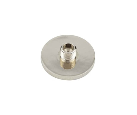 High quality image of Burlington - Knurled Bases to Suit Wall Mounted Doorstops 50mm Dia Polished Nickel Sku. BUR969PN