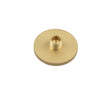 High quality image of Burlington - Knurled Bases to Suit Wall Mounted Doorstops 50mm Dia Satin Brass Sku. BUR969SB