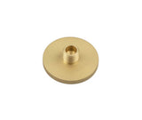 High quality image of Burlington - Knurled Bases to Suit Wall Mounted Doorstops 50mm Dia Satin Brass Sku. BUR969SB