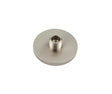 High quality image of Burlington - Knurled Bases to Suit Wall Mounted Doorstops 50mm Dia Satin Nickel Sku. BUR969SN